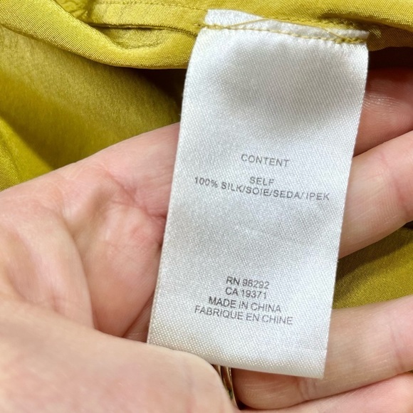 Tibi Eco Yellow Silk Halter Neckline Sleeveless Swingy Dress‎ Sz 2 - Picture 14 of 16